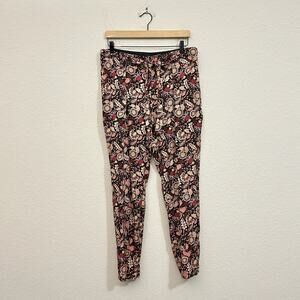 SCOTCH & SODA Pants Brown Floral Tie Waist HR T'amour Toujours Boho